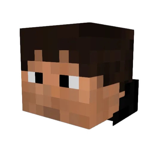 evokyr Minecraft avatar head, 3D render