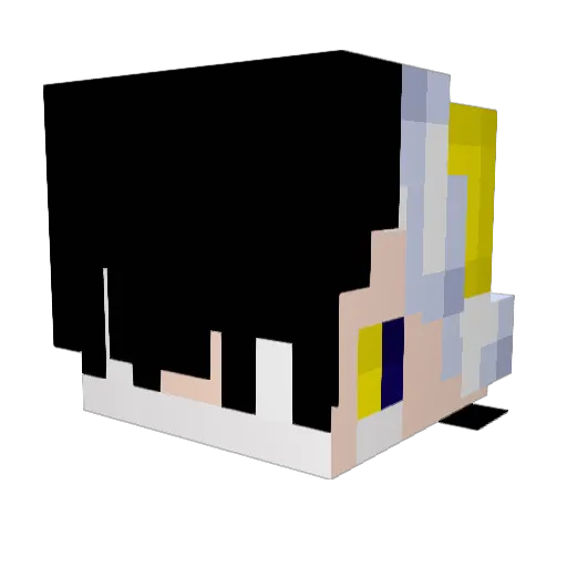 evolays Minecraft avatar head, 3D render