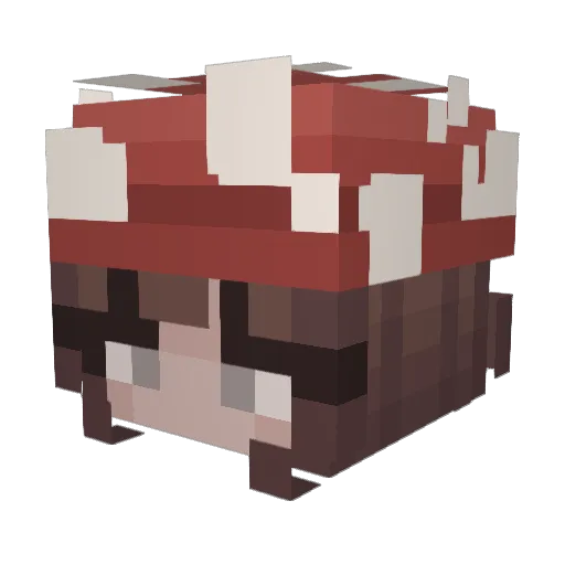 evolutiionn Minecraft avatar head, 3D render