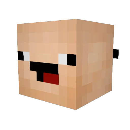evolutionimage Minecraft avatar head, 3D render