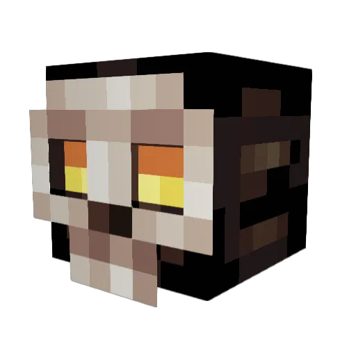 evolve1707 Minecraft avatar head, 3D render