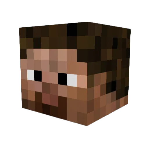 evolyze Minecraft avatar head, 3D render