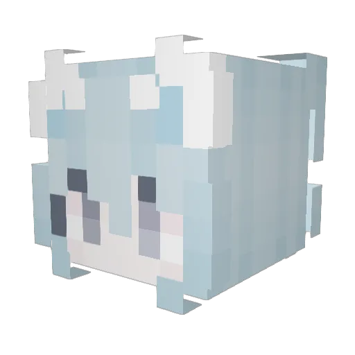 evorlie Minecraft avatar head, 3D render