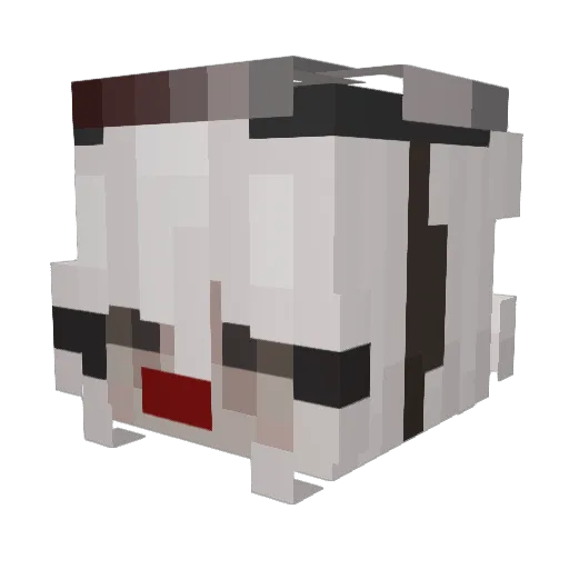 evpp Minecraft avatar head, 3D render