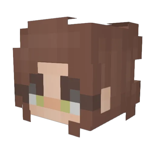 evqngeline_ Minecraft avatar head, 3D render