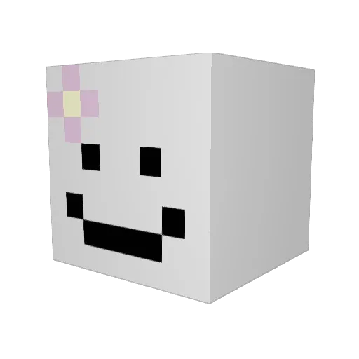 evrya Minecraft avatar head, 3D render