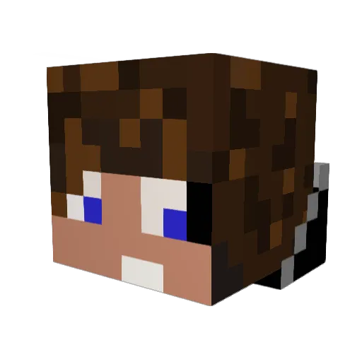 evsan12 Minecraft avatar head, 3D render