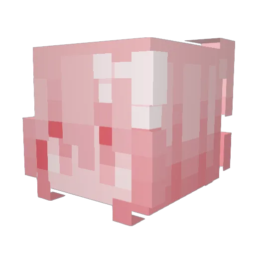 evve Minecraft avatar head, 3D render