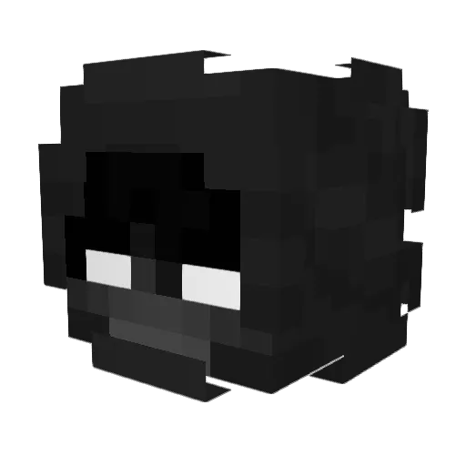evvens Minecraft avatar head, 3D render