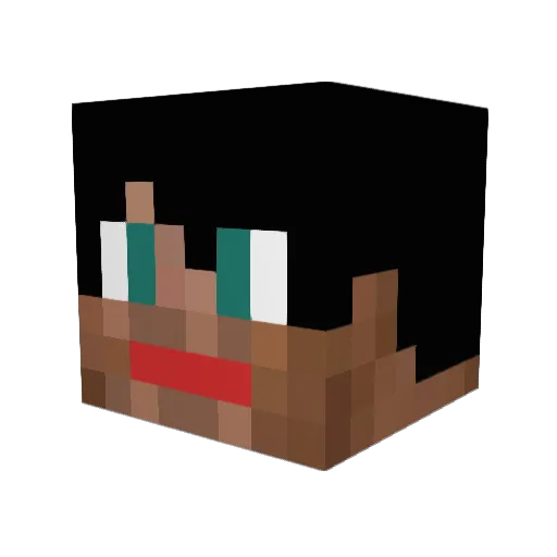 evyaspector Minecraft avatar head, 3D render