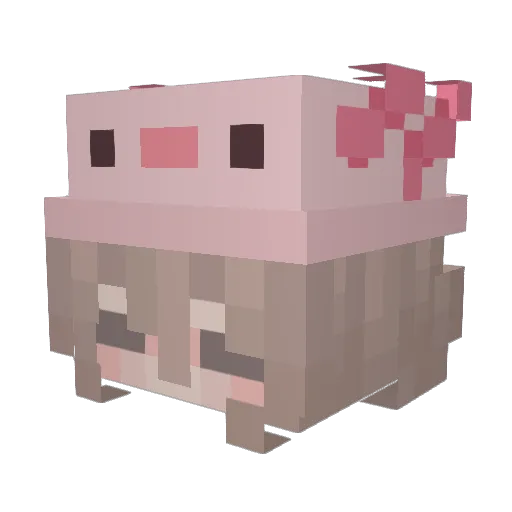 evycs Minecraft avatar head, 3D render