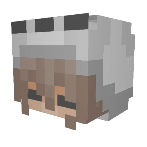 ew1l4b Minecraft avatar head, 3D render