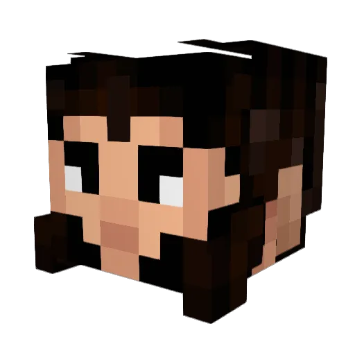 ewDUELS Minecraft avatar head, 3D render