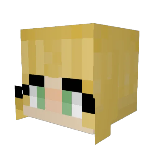 ewa727 Minecraft avatar head, 3D render
