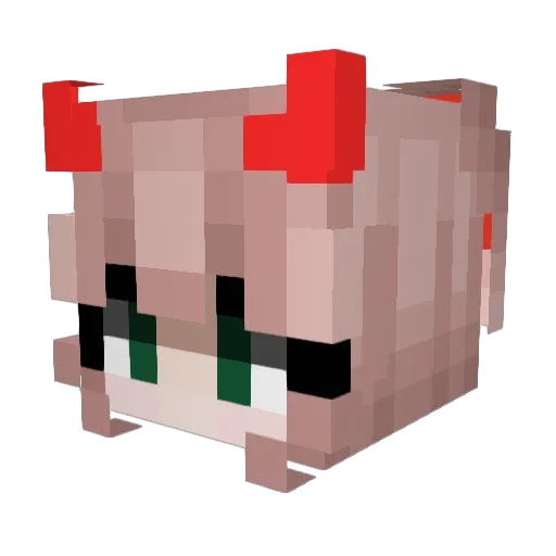 ewa8293 Minecraft avatar head, 3D render