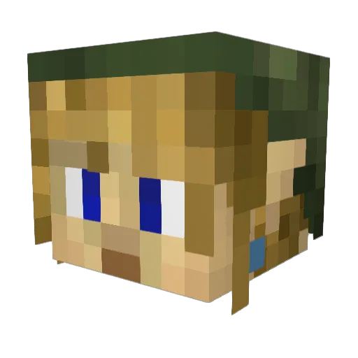 ewags Minecraft avatar head, 3D render