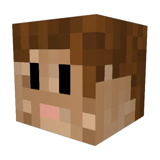 ewan174 Minecraft avatar head, 3D render
