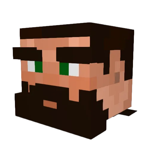 ewan_cameron Minecraft avatar head, 3D render