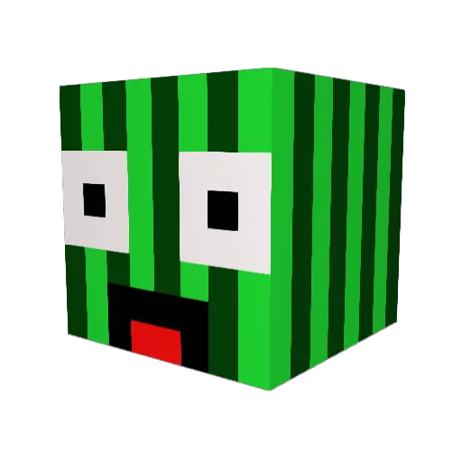 ewen_zuki Minecraft avatar head, 3D render
