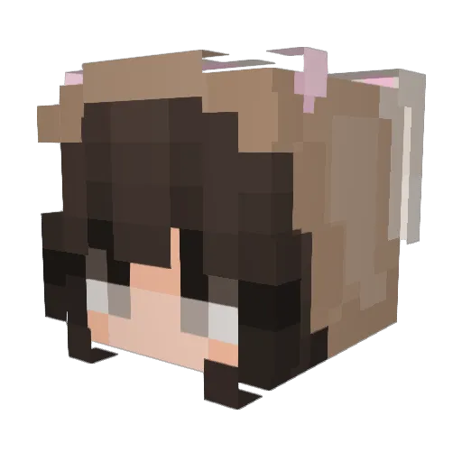 ewewiwi Minecraft avatar head, 3D render