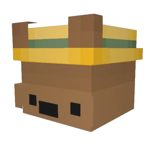ewgroce Minecraft avatar head, 3D render
