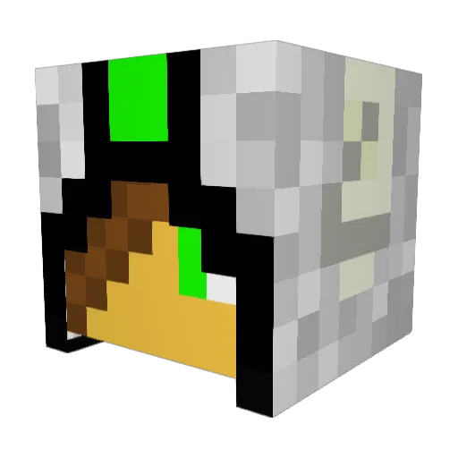 ewhamilton Minecraft avatar head, 3D render