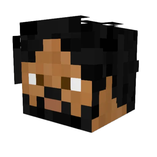 ewi010 Minecraft avatar head, 3D render