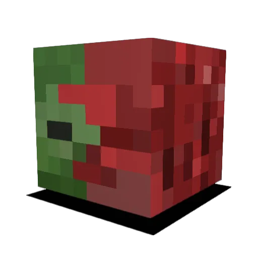 ewiddy Minecraft avatar head, 3D render