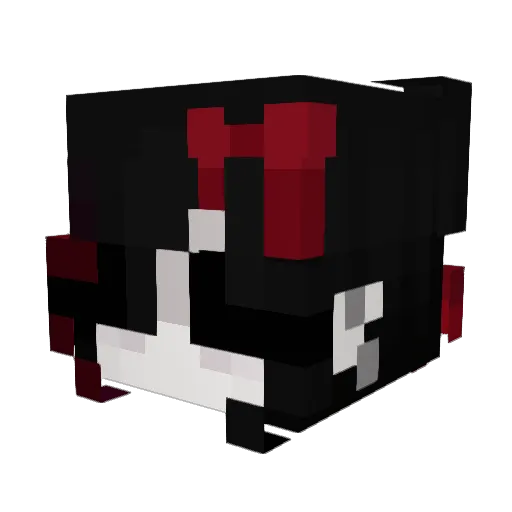 ewlari Minecraft avatar head, 3D render