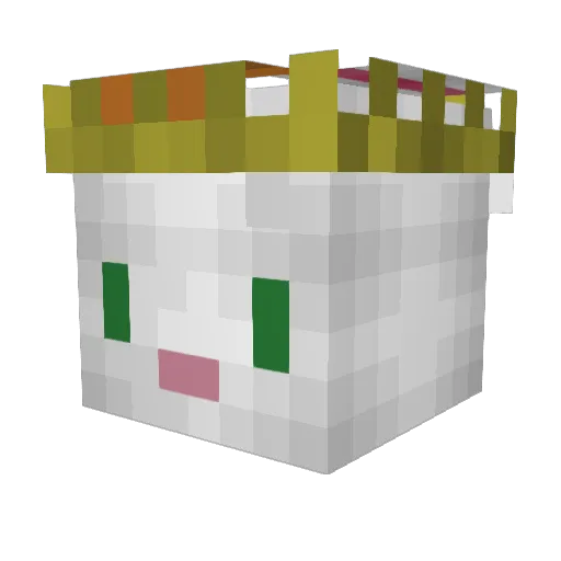 ewps Minecraft avatar head, 3D render