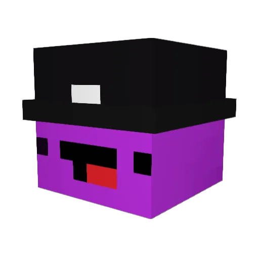 ewqxy Minecraft avatar head, 3D render