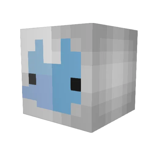 ewwaq Minecraft avatar head, 3D render