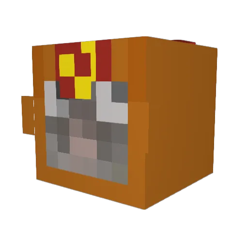 ewwets Minecraft avatar head, 3D render