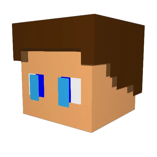 ewya97 Minecraft avatar head, 3D render