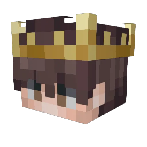 ewya Minecraft avatar head, 3D render