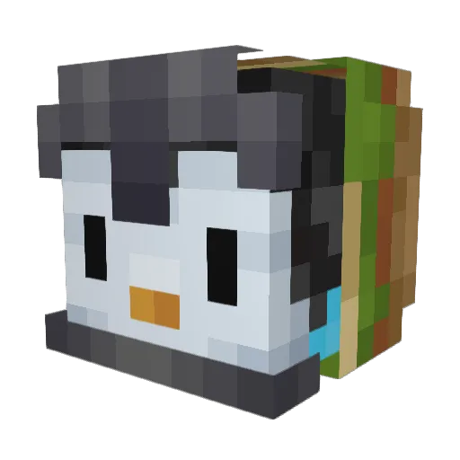 ewz_ Minecraft avatar head, 3D render