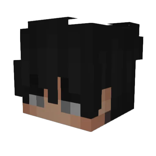 ex1t Minecraft avatar head, 3D render