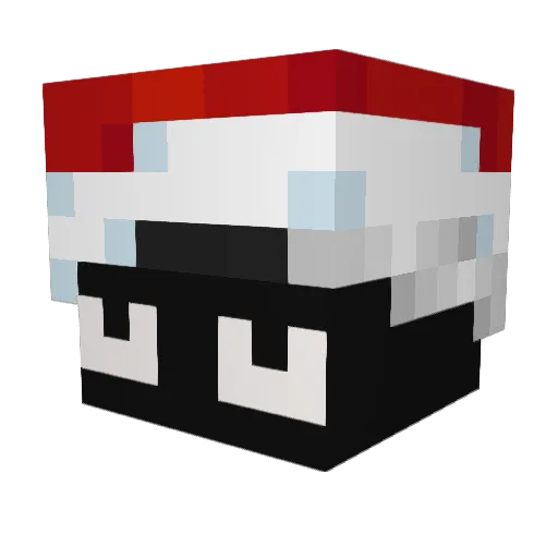 exactly666 Minecraft avatar head, 3D render