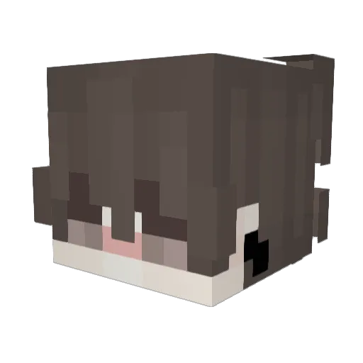 exavnn Minecraft avatar head, 3D render