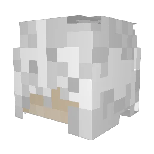 excalibones Minecraft avatar head, 3D render