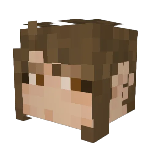 excaliburhiraeth Minecraft avatar head, 3D render