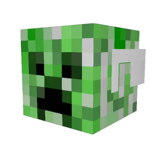 excalipur Minecraft avatar head, 3D render