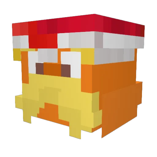 excaris Minecraft avatar head, 3D render