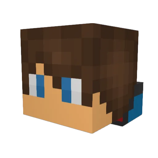 excavationskill Minecraft avatar head, 3D render
