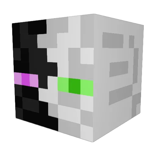 exceptshins Minecraft avatar head, 3D render