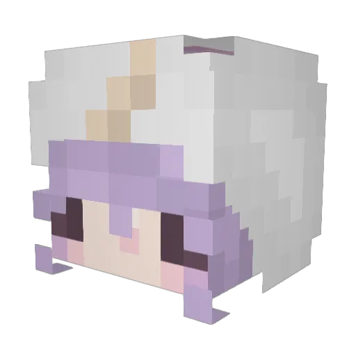 exciena Minecraft avatar head, 3D render