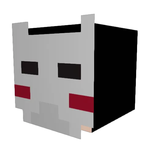 exclusivekobe Minecraft avatar head, 3D render