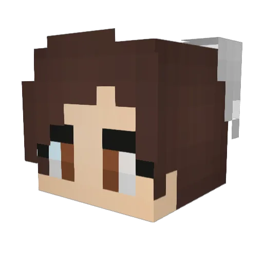 exco0 Minecraft avatar head, 3D render