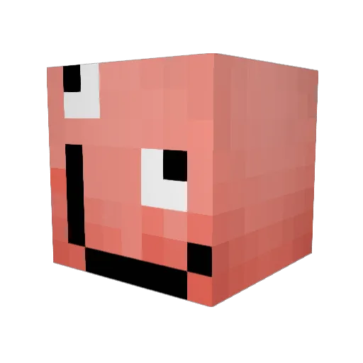 excsusan Minecraft avatar head, 3D render