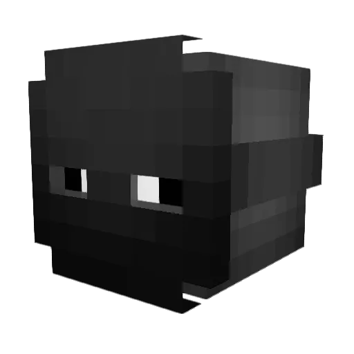 excva0 Minecraft avatar head, 3D render